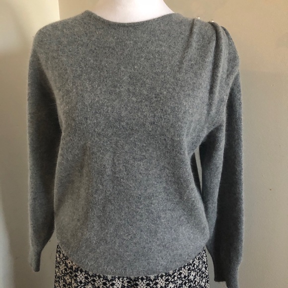 St. Micheal Grey Women’s Sweater size 12 fits like size Medium - Picture 2 of 14